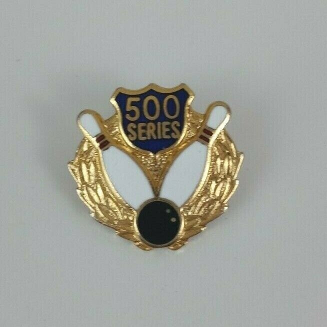 Vintage Bowling 500 Series .75&quot; Lapel Hat Pin - $5.45