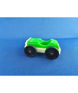Vintage Fisher Price Little People Green/White Single-Passenger Car - #2... - $5.93