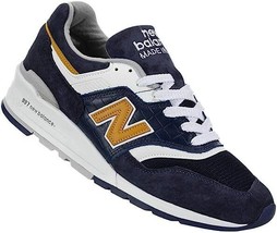 New Balance 997 M997WEB Sneakers Men&#39;s Navy White Suede Athletic Shoes Size 11.5 - £140.51 GBP