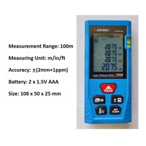 Handheld Laser Distance Meter - $652.21 MXN