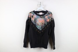 Vtg 90s Womens Medium Fringed Western Cowgirl Southwestern Pullover Jack... - $1,114.05 MXN