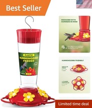 10 oz Leakproof Hummingbird Feeder with Circular Perch &amp; Ant Guard Prote... - $13.50