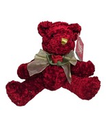 Dan Dee Teddy Bear 8in Collectors Choice Red Rose Plush Stuffed Animal New  - $9.85
