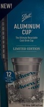Ball Aluminum Cup The Ultimate 100% Recyclable Cold-Drink Cup 16 Oz, Box of 12 - £7.99 GBP