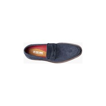 Stacy Adams Marlowe Algonquin Moc Toe Penny Slip On Navy Suede 25550-415 image 5