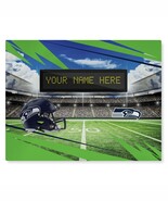 Official NFL Seattle Seahawks Personalized 62&quot; x 84&quot; Washable Rug - $271.65 CAD