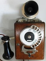 Strowger Automatic Electric Wood Dial Phone circa 1907 Operational #2 - $1,995.00