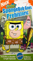 SHIP24-SpongeBob Squarepants Goes Prehistoric(VHS 2004) Nickelodeon-RARE VINTAGE - £33.38 GBP