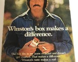 vintage Winston In The Box Cigarettes Print Ad Advertisement 1975 PA1 - £7.77 GBP