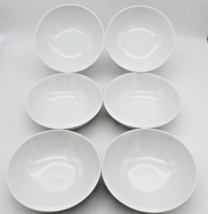 Otagiri Mercantile Co White Bowl 6.25 inch Set of 6 OMC Gold Label Japan... - $21.79