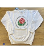 Vintage Pasadena Tournament Of Roses Crewneck Sweatshirt White 90s Gilda... - £27.18 GBP