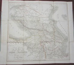 Carte Generale Entre Les Mers Noire Et Caspienne Darmet Map 1827 - £173.34 GBP