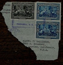 Vintage Used Set of A. Somoza 30 and 25 Nicaragua Stamps GD CND - $3.95