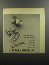 1956 Georg Jensen Jewelry Ad - Winter Wheat - $18.49