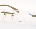 YOU&#39;S Brille 622 02 Grün Einzigartig Selten Brille Rahmenlose 52-17-135mm - $113.84