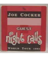 JOE COCKER - VINTAGE ORIGINAL CLOTH CONCERT TOUR BACKSTAGE PASS ***LAST ... - $10.00