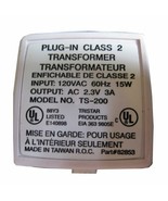 Transformer Power Supply Tristar Plug-In Class 2 TS-200 60Hz 15W 2.3VAC 3A - $6.92