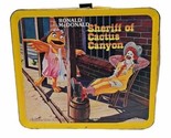 McDonalds Metal School Lunch Box Sheriff Of Cactus Canyon No Thermos 1982 - $16.78