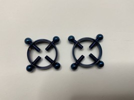 Sexy Non-Piercing  Blue Adjustable Nipple Rings - £14.80 GBP