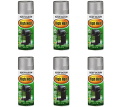 High-Heat Spray Paint 12 oz, Satin Silver, Oil Base, Rust-Oleum 7716830 ... - $53.45