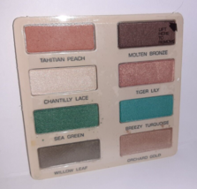 Avon Eye Shadow Silk Finish 1988 8 Color Mini Trays .4oz Total New - £11.94 GBP