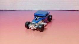 Hot Wheels Diecast 1:64 Blue With Flames Bone Shaker Diecast Model - $3.95