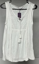 NWT LASCANA Embroidered Tank Top Blouse Boho Top Sz S Scoop Neck Peasant... - $31.41 CAD