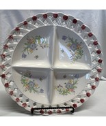 Vintage Hand-Painted Floral Divided Plate Made in Japan - €13,02 EUR
