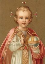 Infant of Prague – based on a Vintage Holy Card – Catholic Art Print - £11.40 GBP+