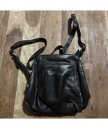 VINTAGE 90s Wilson&#39;s Genuine Leather Pelle Studio Backpack LEATHER Dark ... - $468.03 MXN