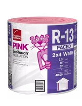 2 Pack  R-13 Pink Kraft Faced Fiberglass Insulation Roll 15 In. X 32 Ft. - $138.29