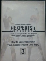 NEW! Burchard&#39;s Experts Academy Vol 3 What Your Audience Wants (and buys) CD - £5.49 GBP