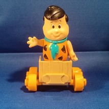 Hanna Barbera Fred Flintstone 1986 Figure PVC Poseable 3.5&quot; Coleco - £10.30 GBP