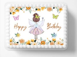 Fairy Fairies Edible Image Cake Topper Birthday Cake Topper Frosting She... - £12.98 GBP