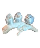 Otagiri Porcelain Baby Blue Birds On A Branch Figurine 70s 2.5X5&quot; - £10.74 GBP