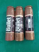 lot of 3 Bullet ECNR60 Edison Dual Element Time Delay Fuse Class RK5 60A... - $9.85