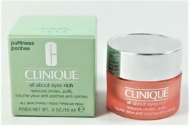 Clinique All About Eyes Rich - .5 oz/15 ml - Full Size - Fresh! - New in... - $24.98