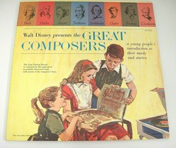 Disney Great Composers LP and Book Young Peoples Intro to Their Music &amp; Stories - £7.35 GBP