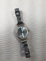 Swatch Watch JUICY DANCE Womens Stainless Steel clear green blue wristwatch - $55.00