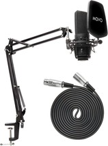 Movo VSM-7 XLR Microphone Bundle with Mic Boom Arm and Pop Filter - Podcast - £139.55 GBP