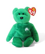 Ty Beanie Babies Erin The Bear Green Shamrock Plush 1997 Irish Collectib... - $13.58 CAD