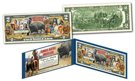 Famous Native Americans American Buffalo Bison Genuine Legal Tender U.S. $2 Bill - $13.98