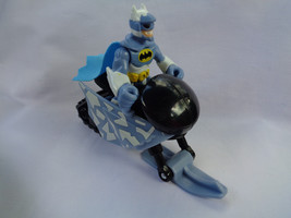 DC Comics Fisher Price Imaginext Lt. Blue Batman Figure &amp; Bat Snowmobile - £6.78 GBP