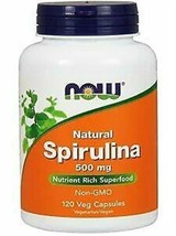 NOW Foods - Spirulina 500 mg 120 vcaps - £13.69 GBP