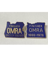 OMRA Finisher Oregon 1000 1977 &amp; 1978 Pin Motorcycle Riders Association ... - €19,33 EUR