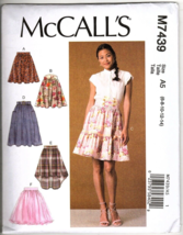 McCall&#39;s M7439 Misses 6 to 14 Tiered and Pleated Skirts Sewing Pattern New - $14.81
