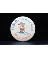 Vtg U.S.A. Rat Race Team Official Member 2.25&quot; Sandra Boynton Pinback Bu... - €12,84 EUR