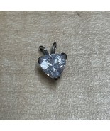 Vintage Sterling Silver Oval Glass Pendant Charm Estate Jewelry Find KG - $275.67 MXN