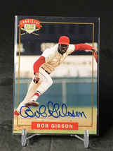 Bob Gibson Autographed Card  - $40.00