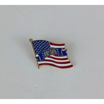 Vintage USA Flag USO Lapel Hat Pin - $7.28